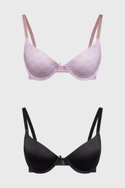 Sostén Mujer Bipack Copa Soft Estampado Palo Rosa