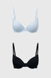 Sostén Mujer Bipack Copa Soft Liso Azul Claro