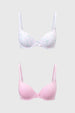 Sostén Mujer Bipack Copa Soft Liso Blanco