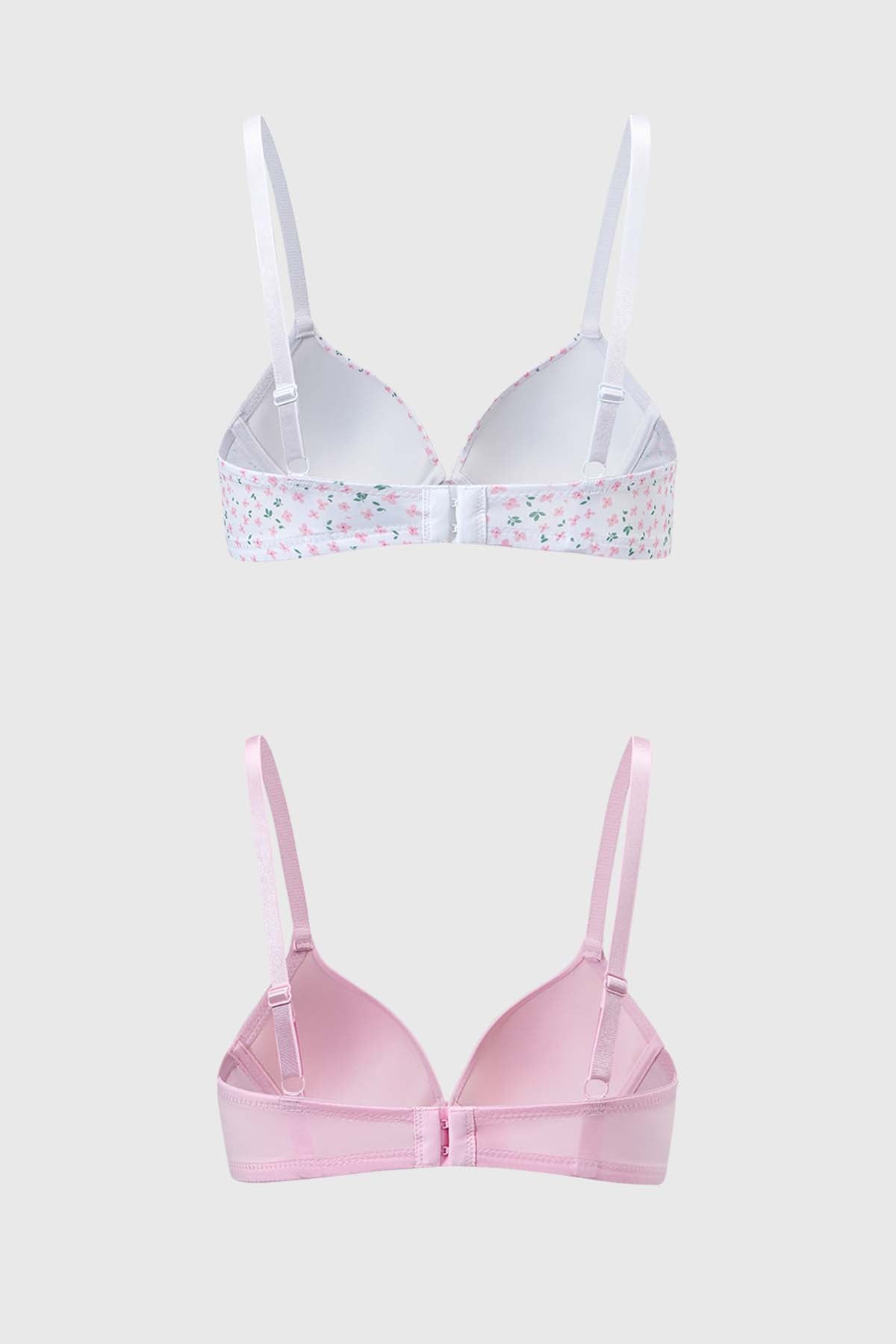 Sostén Mujer Bipack Copa Soft Liso Blanco