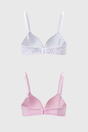 Sostén Mujer Bipack Copa Soft Liso Blanco
