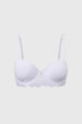 Sostén Mujer Copa Soft Detalle Encaje Blanco