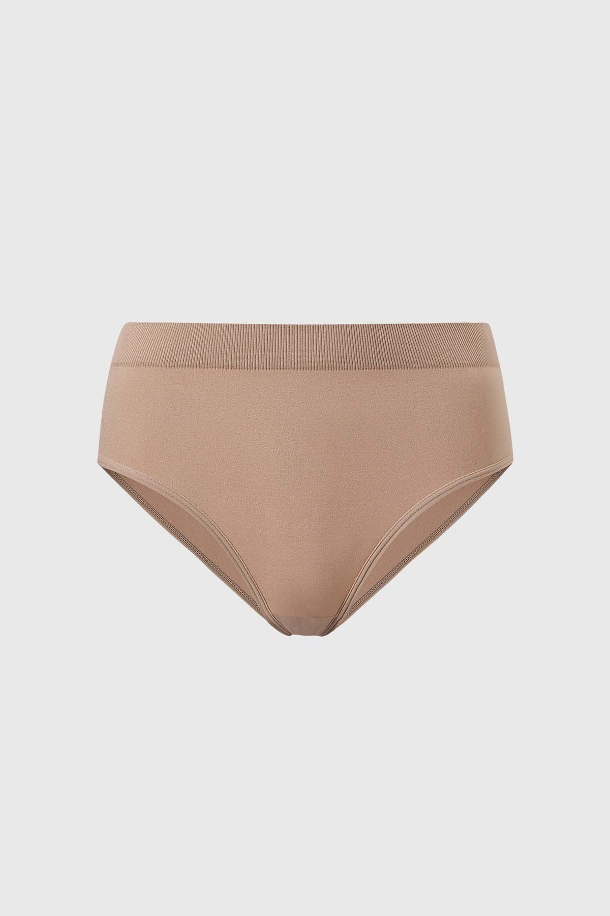 Calzón mujer pantaleta liso café claro