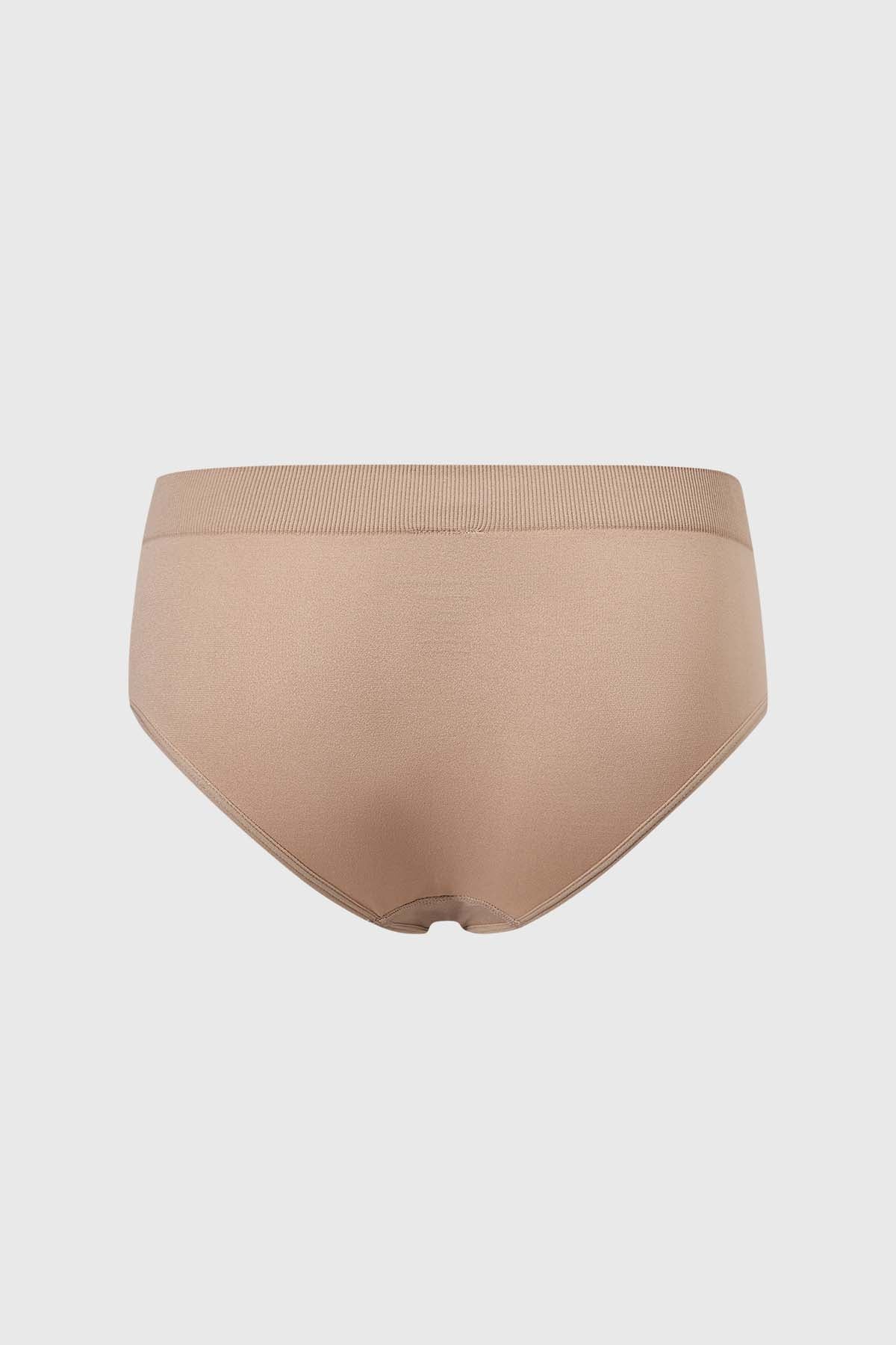 Calzón mujer pantaleta liso café claro