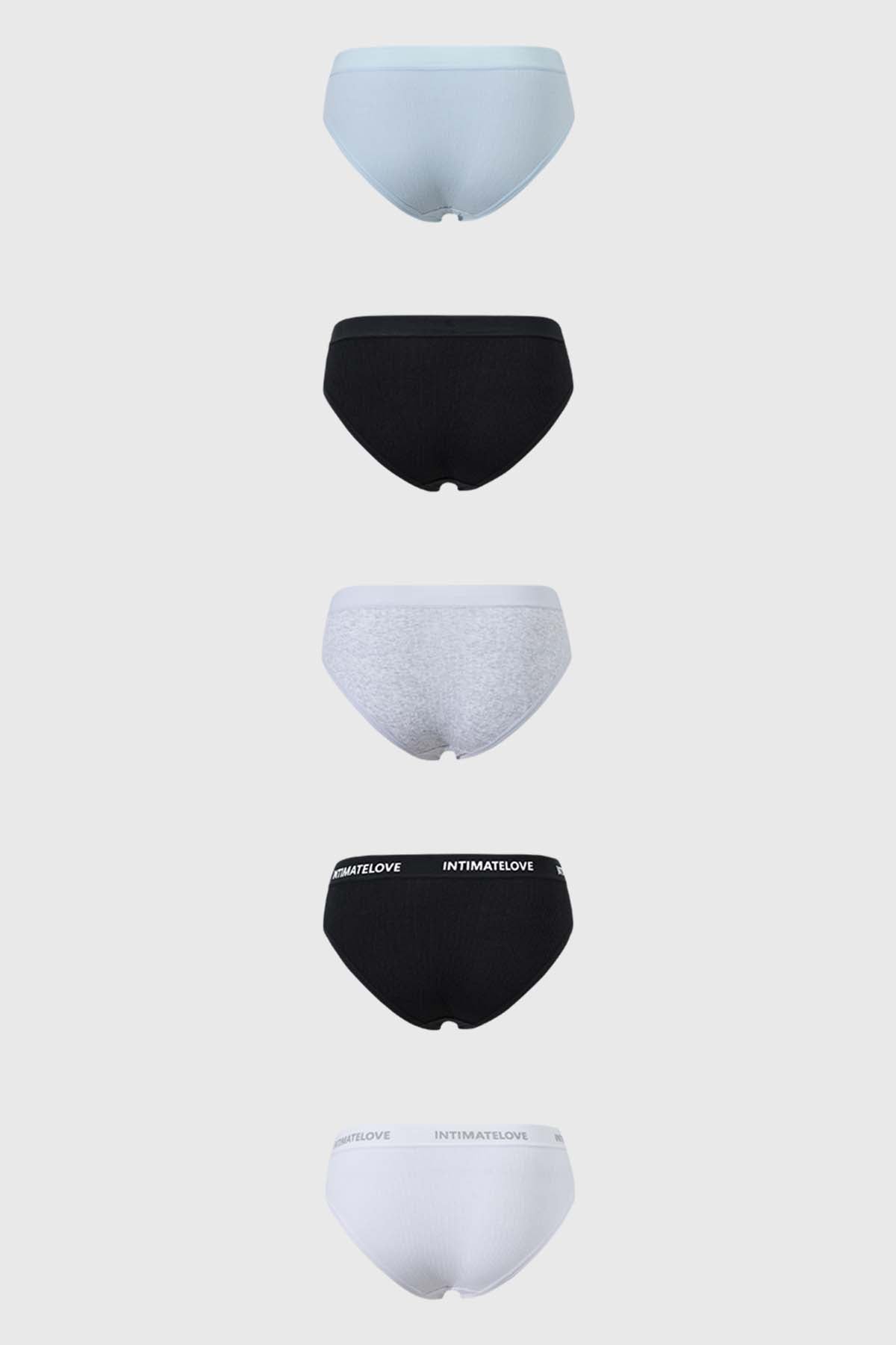 Calzón Mujer Bikini Pretina Azul Claro