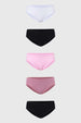 Calzón Mujer Pack 5 Bikini Negro
