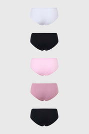 Calzón Mujer Pack 5 Bikini Negro
