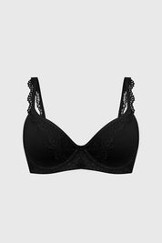 Sostén Mujer Copa Soft Detalle Encaje Negro