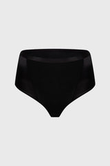 Calzón Mujer Tiro Alto Algodón Jersey Negro