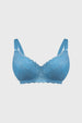 Sostén Mujer Copa Support Full Encaje Celeste