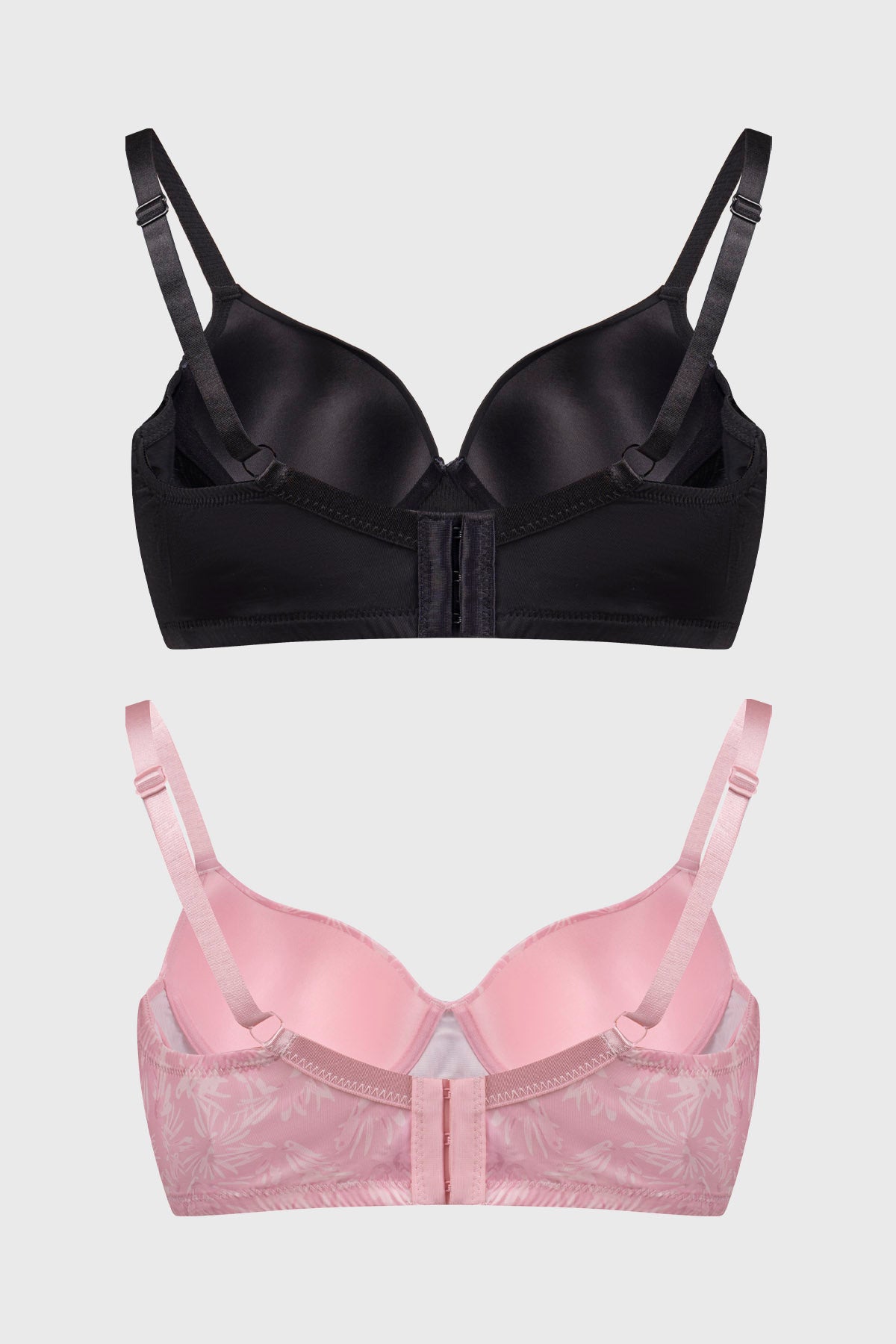 Sostén Mujer Bipack Estampado Liso Palo Rosa