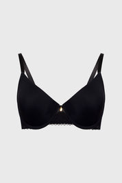 Sostén Mujer Push Up Liso Negro