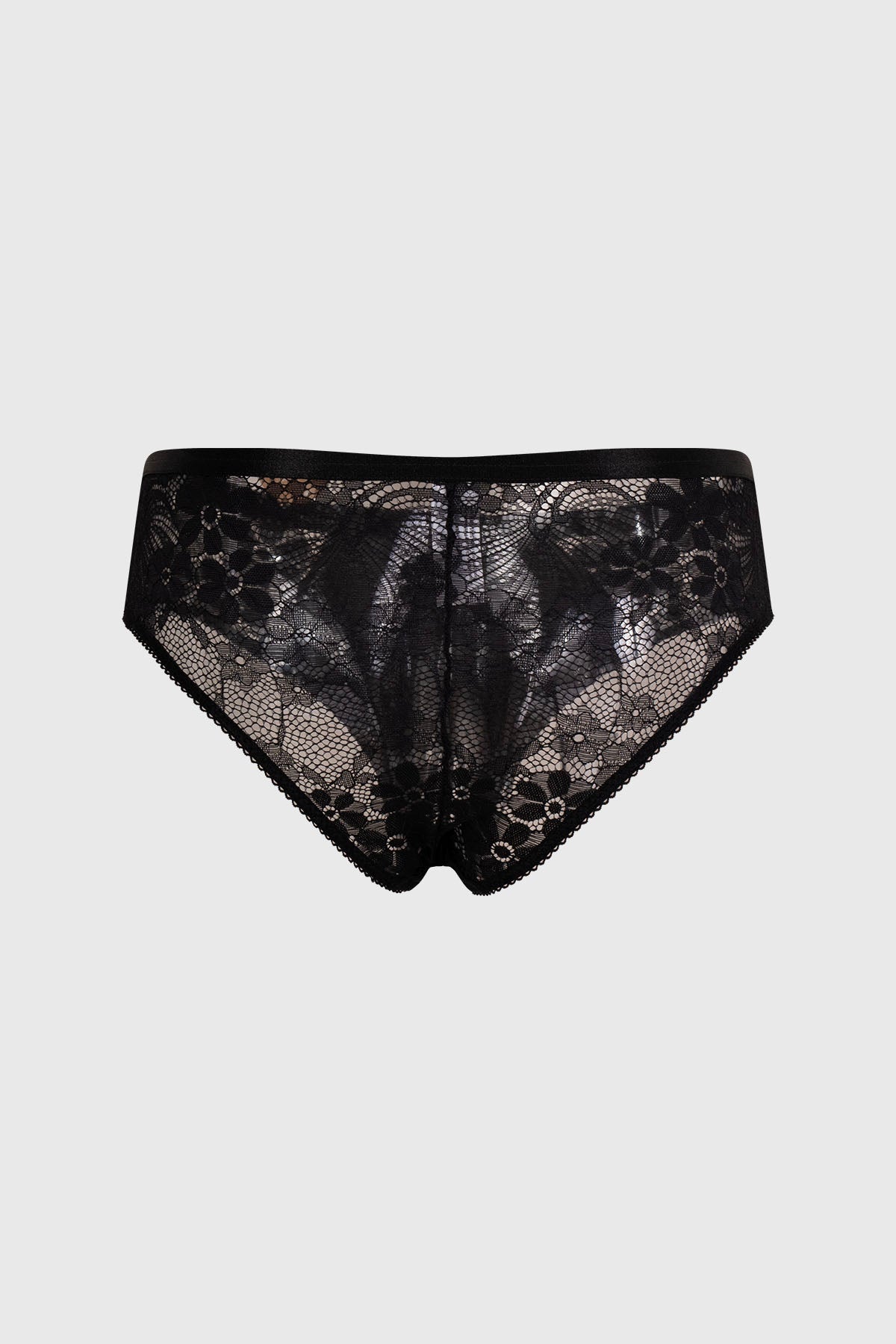 Calzón Mujer Pantaleta Con Encaje Negro