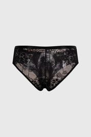 Calzón Mujer Pantaleta Con Encaje Negro