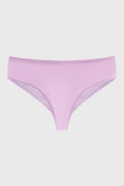 Calzón Mujer Colaless Liso Detalle Lila