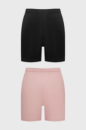 Calzón mujer short pierna larga palo rosa diseño liso sin estampa ideal para comodidad diaria