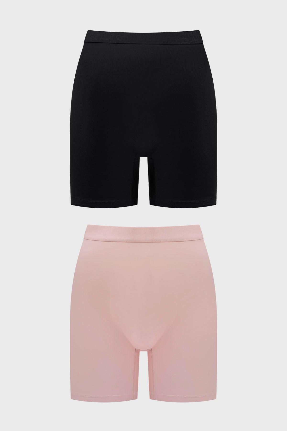Calzón mujer short pierna larga palo rosa diseño liso sin estampa ideal para comodidad diaria