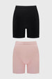 Calzón mujer short pierna larga palo rosa diseño liso sin estampa ideal para comodidad diaria