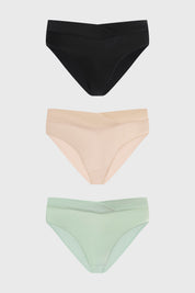 Calzón bikini menta para mujer diseño liso suave con corte clásico y cómodo ajuste