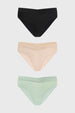 Calzón bikini menta para mujer diseño liso suave con corte clásico y cómodo ajuste