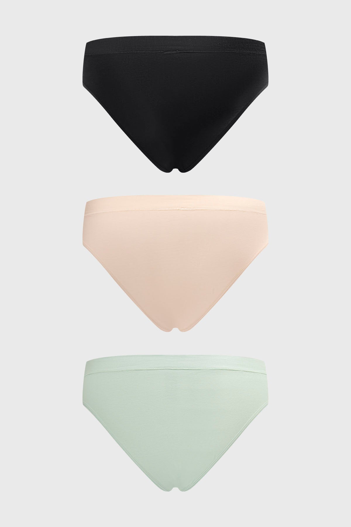 Calzón bikini menta para mujer diseño liso suave con corte clásico y cómodo ajuste