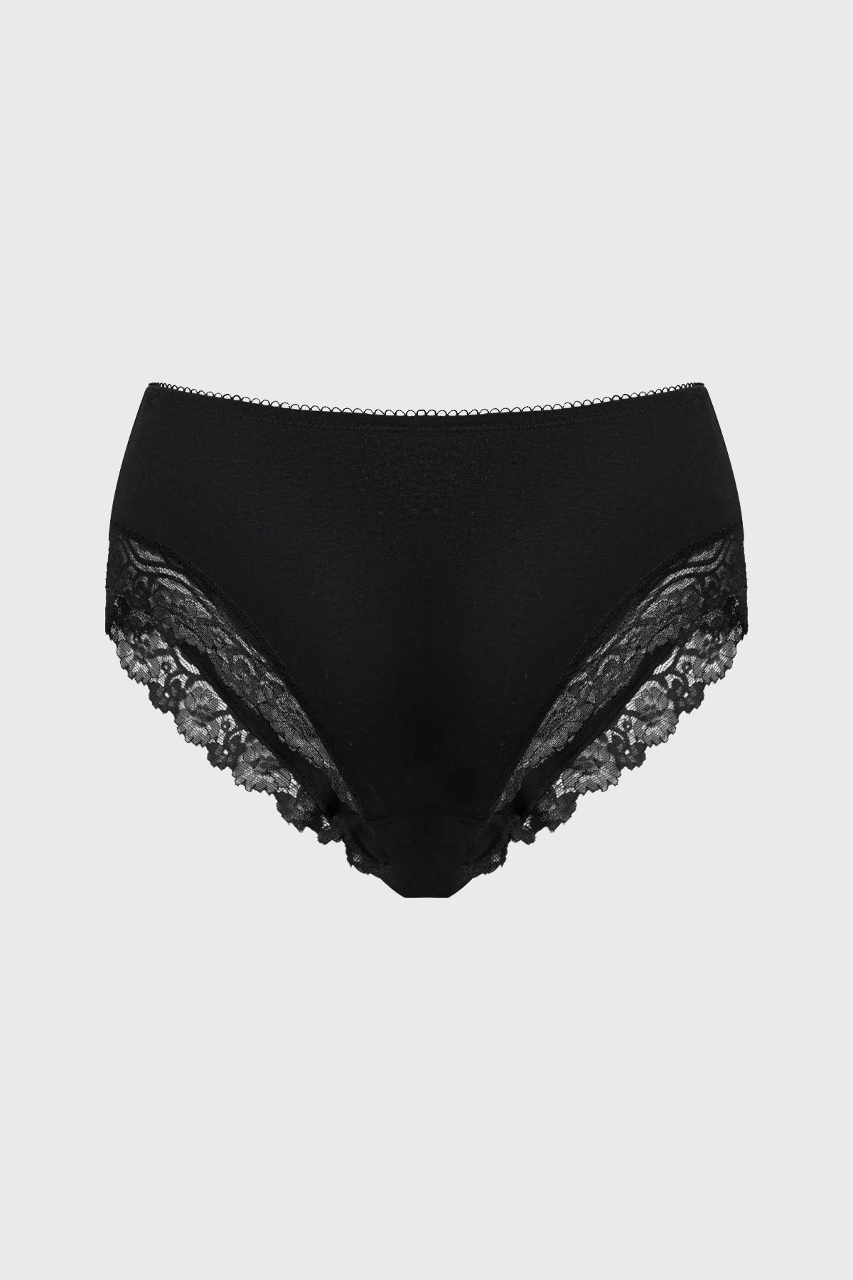 Calzón Mujer Pantaleta Detalle Encaje Negro