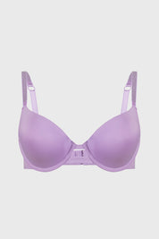 Sostén mujer copa soft color lila con tirantes ajustables y diseño sencillo