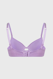 Sostén mujer copa soft color lila con tirantes ajustables y diseño sencillo