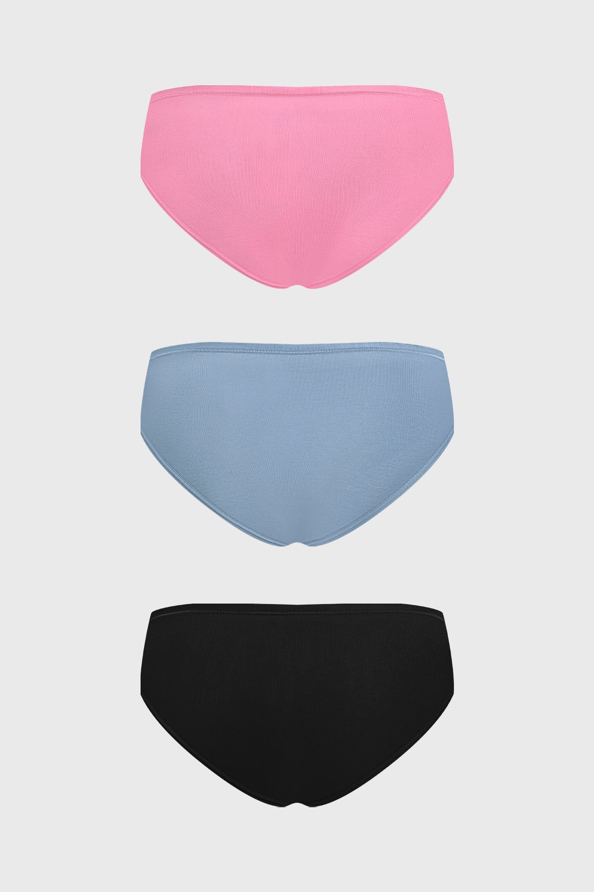 Calzón Mujer Tripack Algodón Liso Azul Oscuro