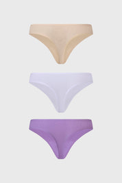 Calzón Mujer Tripack Colaless Lila