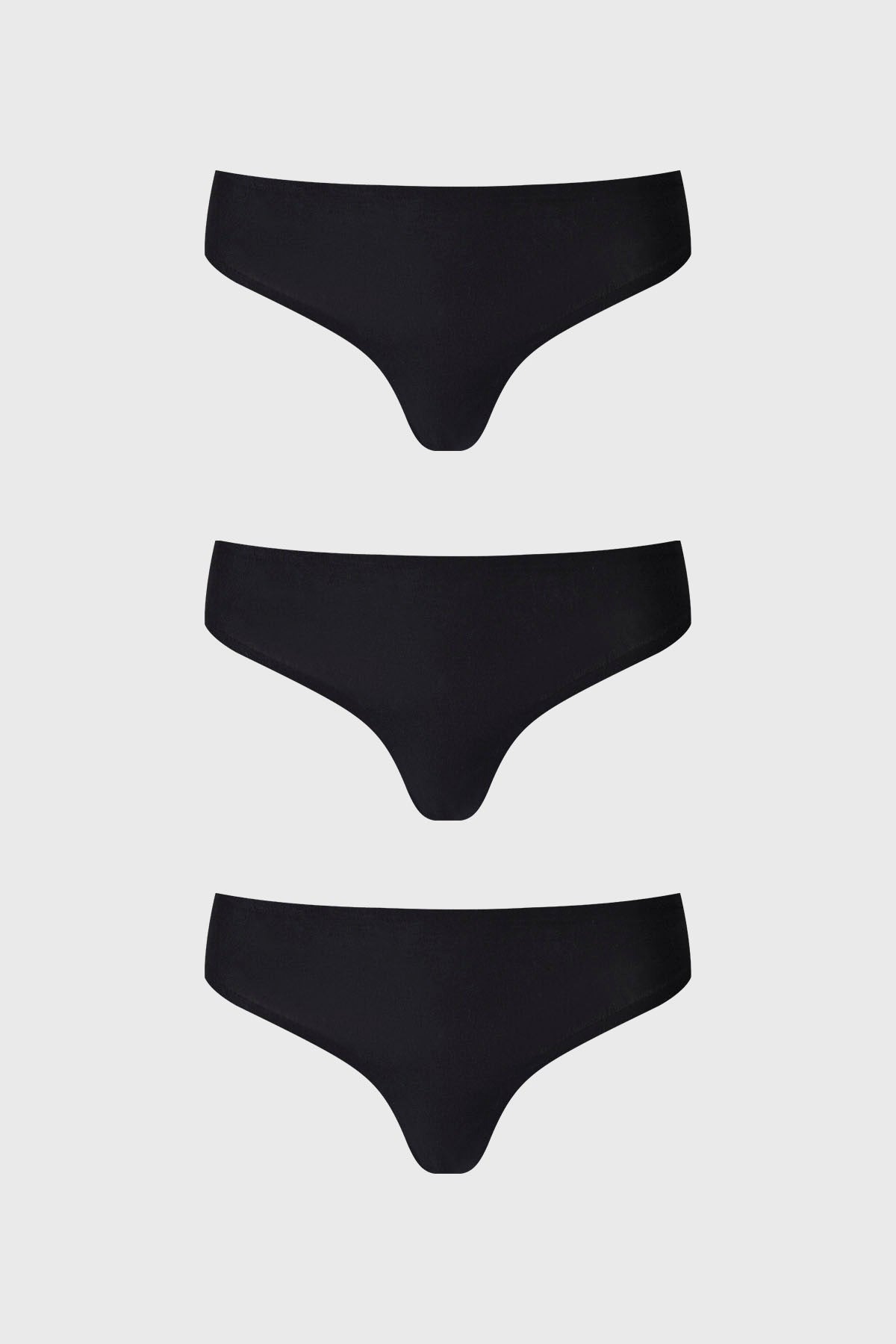 Calzón Mujer Tripack Colaless Negro