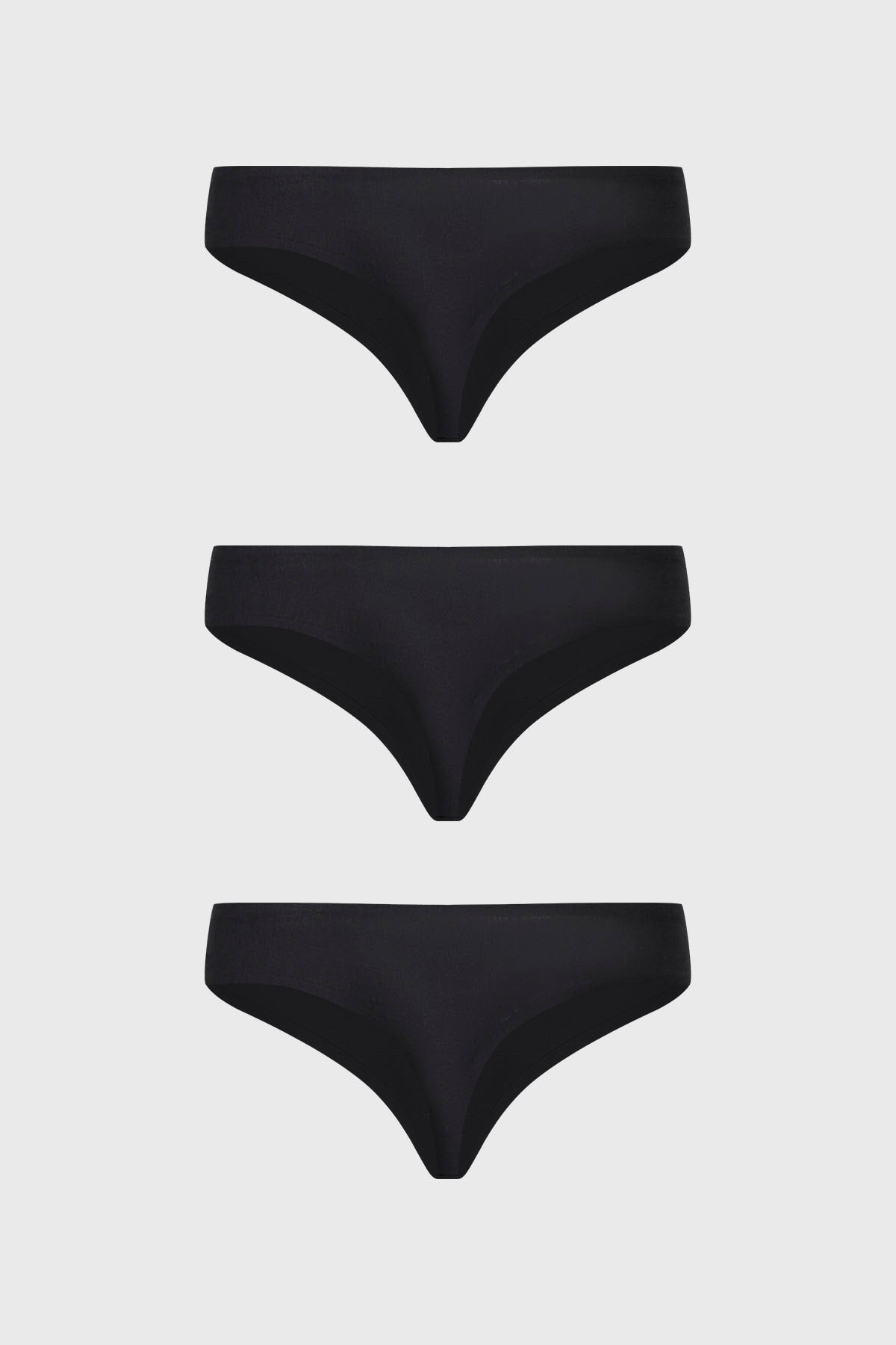 Calzón Mujer Tripack Colaless Negro