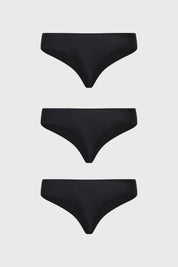 Calzón Mujer Tripack Colaless Negro