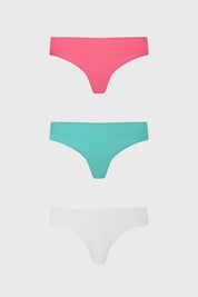 Calzón Mujer Tripack Colaless Fucsia