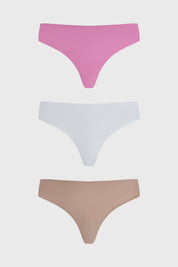 Calzón Mujer Tripack Colaless Rosado