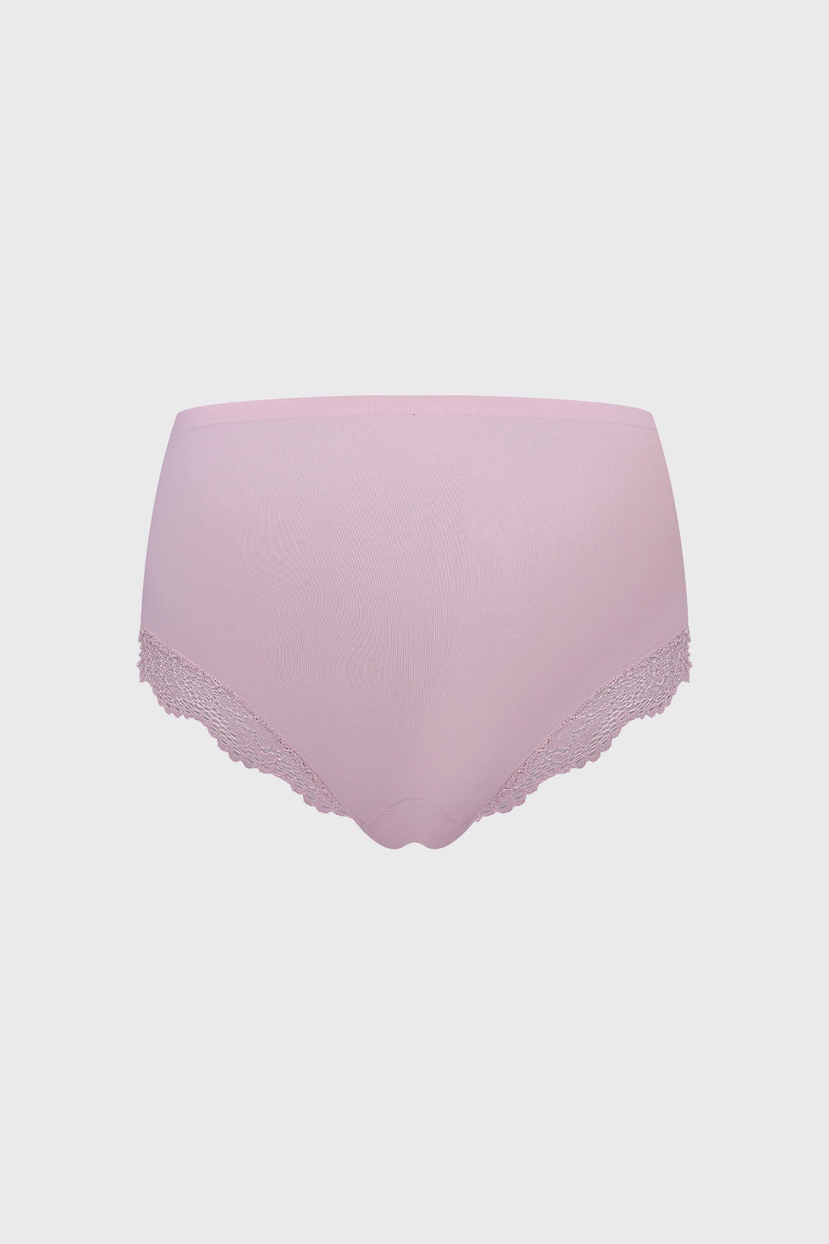 Calzón Mujer Tiro Alto Detalle Encaje Palo Rosa