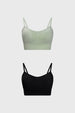 Sostén Mujer Bipack Peto Liso Menta