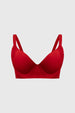 Sostén Mujer Medio Encaje Copa Support Rojo