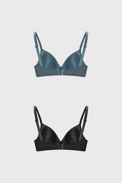 Sostén Mujer Bipack Básico Liso Turquesa