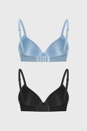 Sostén Mujer Bipack Básico Liso Azul Oscuro