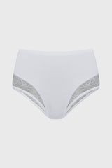 Calzón Mujer Tiro Alto Control Abdominal Blanco