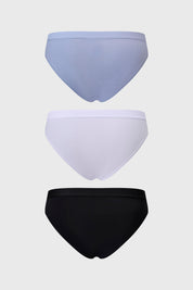 Calzón Mujer Tripack Bikini Azul Claro