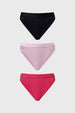 Calzón Mujer Tripack Bikini Palo Rosa