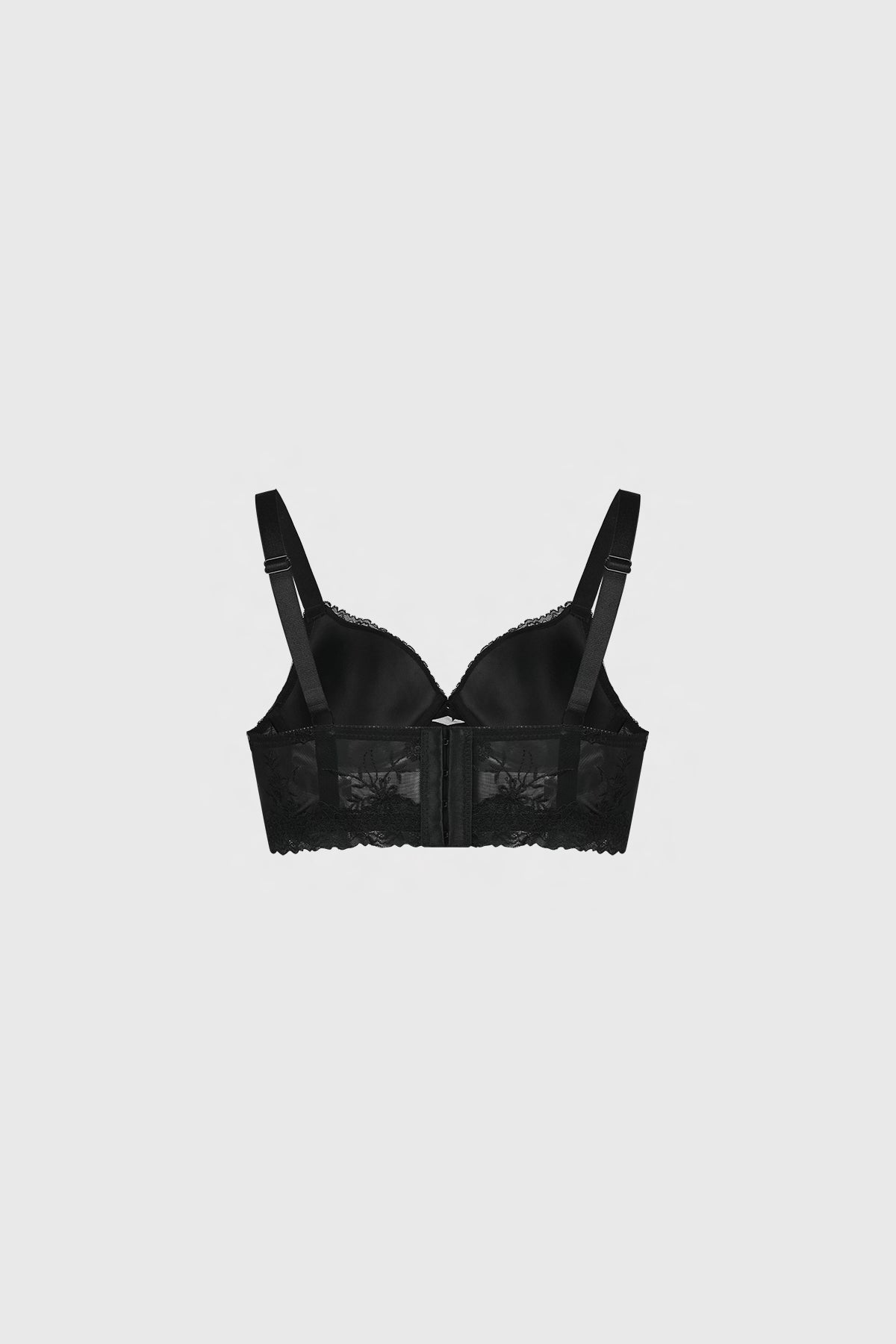 Sostén Mujer Copa Soft Detalle Macramé Negro