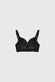 Sostén Mujer Copa Soft Detalle Macramé Negro