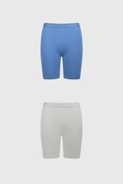 Calzón Mujer Short Pierna Larga Azul