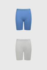 Calzón Mujer Short Pierna Larga Azul