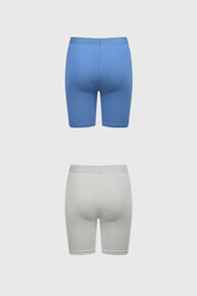 Calzón Mujer Short Pierna Larga Azul