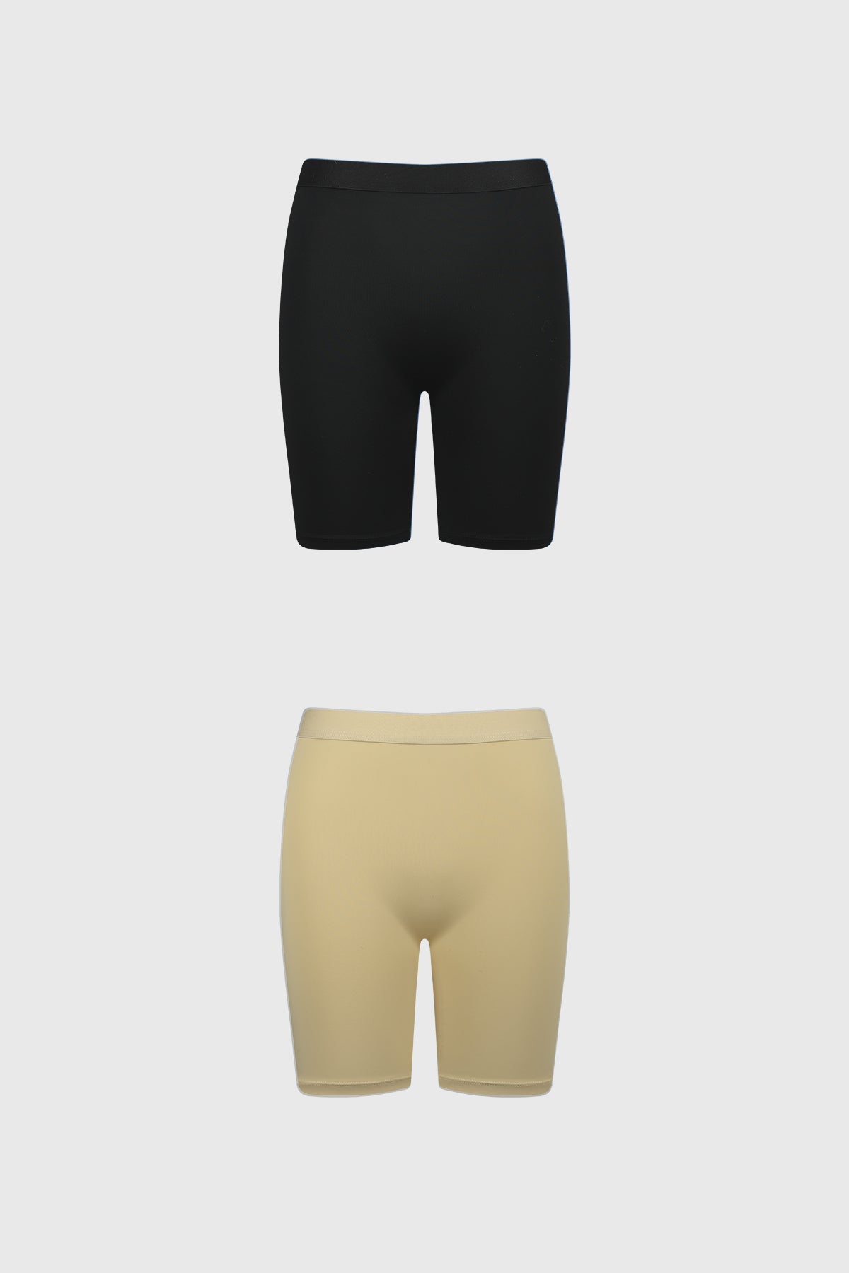 Calzón Mujer Short Pierna Larga Beige