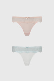 Calzón Mujer Bipack Colaless Palo Rosa